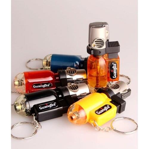 Hihg Firepower Round Machine Straight Into The Lighter Factory Welding Porcelain Durable Small Spray Gun Briquets Et Accessoires