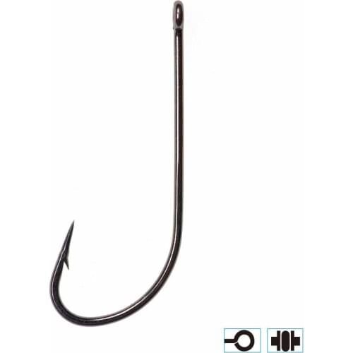 50pcs 2X Long Shank Stinger Deer Hair Hook for Smaller Pike Salmon Bass Patterns Saltwater Shrimps Fly Tying Hooks Fish Hooks BN