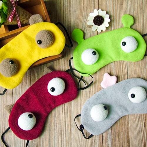Sleep Mask For Silk Sleep Eyes Bandage Sort Plush Band Cartoon Cute Night Dream Mask Women Men Smooth Travel Nap Relax Blindfold