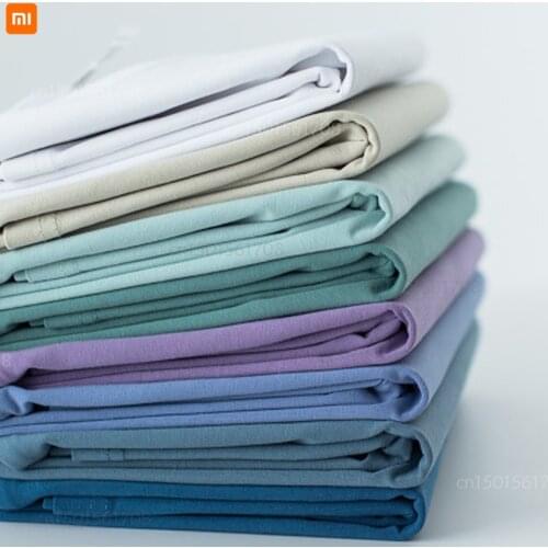 Xiaomi 210g high quality ice silk cool cotton solid color clothes summer new style mens short-sleeved t-shirt