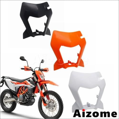For 690 Enduro R 690 SMC R Headlight Fairing Plastic Motorcycle Head Lamp Mask Replace Supermoto Dirt Bike Headlight Housing