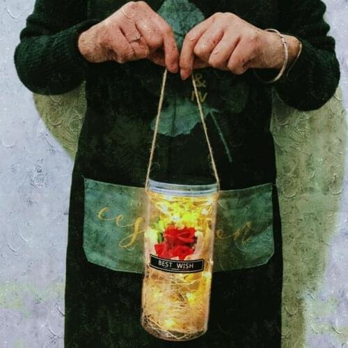 Multiple Colour Red Rose In A Glass Dome On A Wooden Base For Valentines Gifts LED Rose Lamps Christmas