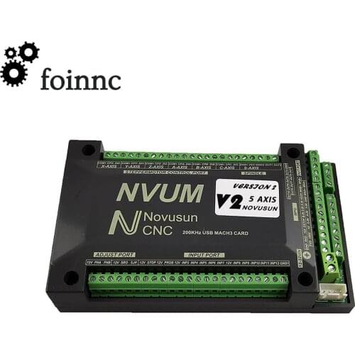 NVUM 4 Axis Mach3 USB Card 300KHz CNC router 3 4 5 6 Axis Motion Control Card Breakout Board for diy engraver engraving machine