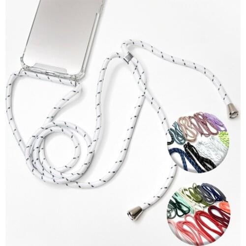 Original Crossbody Necklace Lanyard liquid silicone phone case for iphone 12 Pro Max MiNi 11 Pro Max X XR Huawei P40 P30 P20 Pro