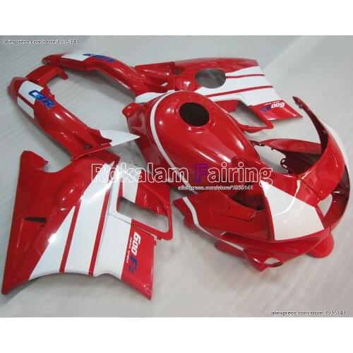 Custom Fairing For Honda CBR600 F2 1991 1992 1993 1994 CBR 600 F2 91 92 93 94 CBR600 Red White Motorcycle Fairing Kits