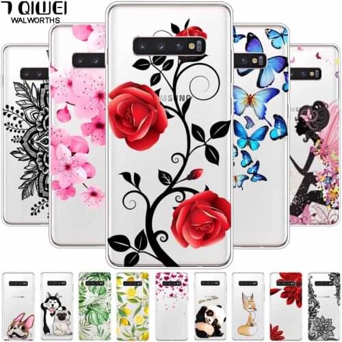 For Samsung S10 Plus Case Clear Soft TPU Back Cover for Samsung Galaxy S10 / S10e / S10 + Phone Case Silicone Transparent S 10