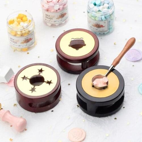 Retro Seal Wax Pot Beads Sticks Heater Wax Sticks Melting Glue Oven / Spoon Tool Sealing Wax Melting Pot For Candle Stamp