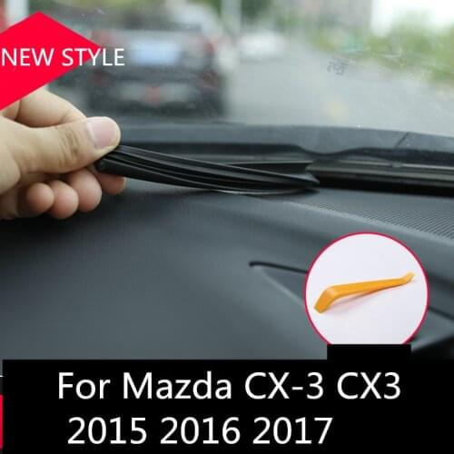 Car Rubber Seal Sound Insulation Weatherstrip Trim Noise Insulation Car Sealing Strip For Mazda CX-3 CX3 2015 2016 2017