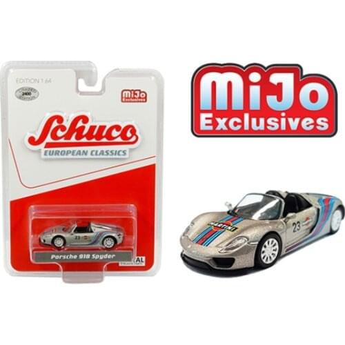 Schuco 1:64 PORSCHE 918 Racing Martini #23 LIMITED rubber tire Die-casting metal car modelMiJo 2020 K1138