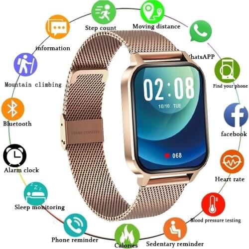 LIGE New Smart Watch Fitness Tracking Heart Rate Monitor Call Reminder Sports Smart Clock Men Women Smartwatch for Android iOS
