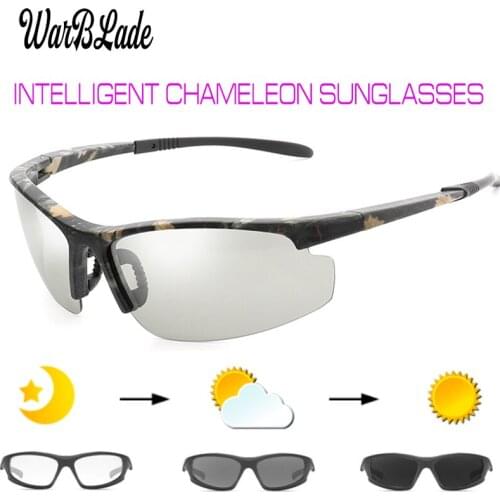 2019 New Men Photochromic Sunglasses New HD Polarized Sunglasses Women UV400 Rimless Anti-glare Sun Glasses Gafes de sol 1041