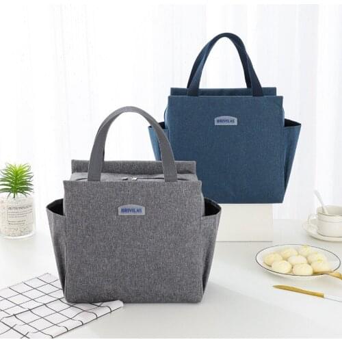 New Lunch Bag Cold Storage Ice Lunch Box Bag Large Capacity Heat Preservation Bento Bag Portable Picnic Bag Multifunctional 2021