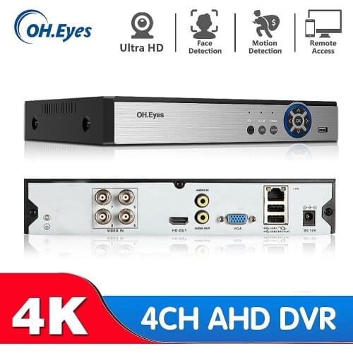 4CH 8CH 8MP 5MP AHD DVR Hybaird NVR Xmeye Human Face Detection 4K Video Recorder For 8MP AHD CVI TVI CVBS CCTV Camera