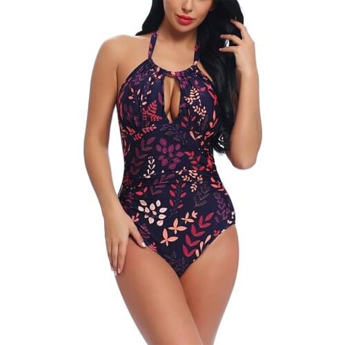 Joyaria Women One Piece Swimsuit Sexy Tummy Control Slimming Bikini Front Ruched Bathing Suit Beachwear Monokini