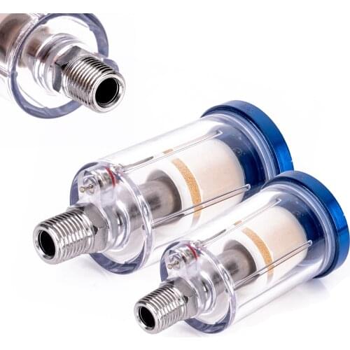 1/4" Water Oil Separator Air Filter Line Spray Gun Mini Filter Moisture Water Trap Paint Hose Spray Gun Painting Pneumatic Tool