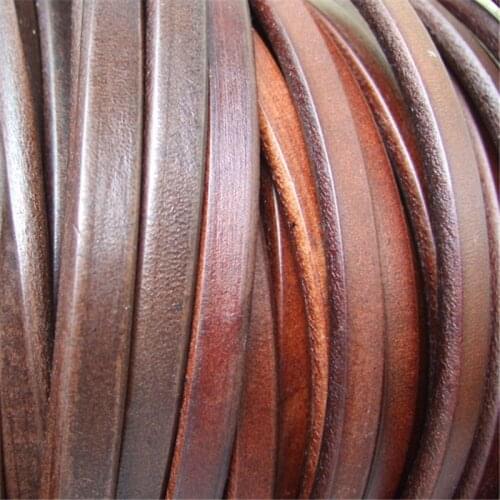 1Yard Brown Genuine Licorice Leather Cord For Bracelet Necklace Making DIY Fashion Jewelry Accessories