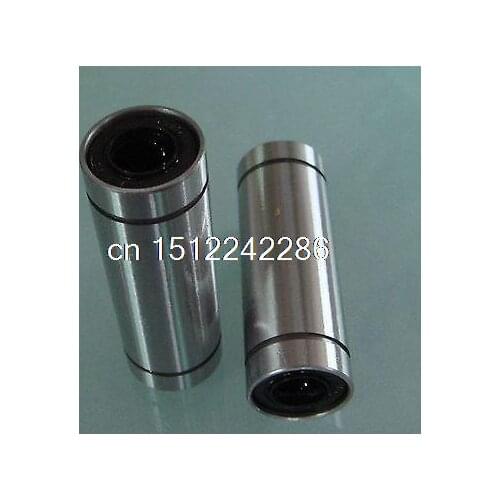 2) Round Long Type LM 20LUU 20*32*80mm CNC Linear Motion Metal Shield Bearing