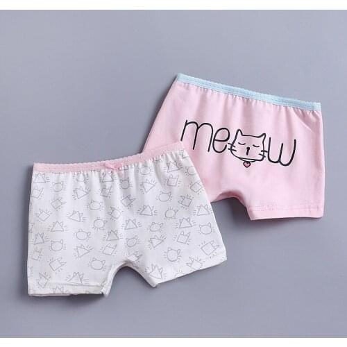 2020New Arrived Girl Underwear 2pcs/lot Kids Panties Baby Boxers Girl Underpants Cotton Lingerie Briefs 118