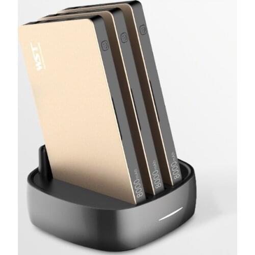 3pcs 8000mAh Power Bank Built in Cable Powerbank Portable Charger for Samsung S20 iPhone 12 X Xiaomi Poverbank with Phone Holder