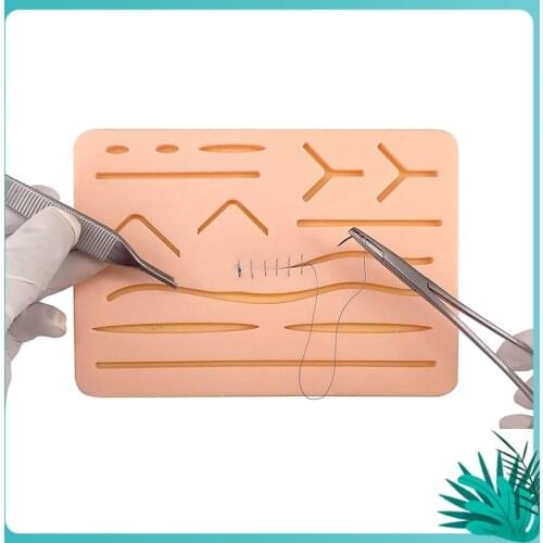 3 Layer Surgical Practice Suture Training Pad for Open Surgery Medical Students Skin Suture Silicone Practice Pad