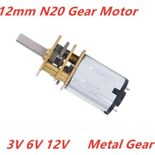 3V/6V/12V Electric Mini Micro Metal Gear Motor with Reducer DC Motors 10-3000RPM Speed For Smart Lock Equipment Drive System