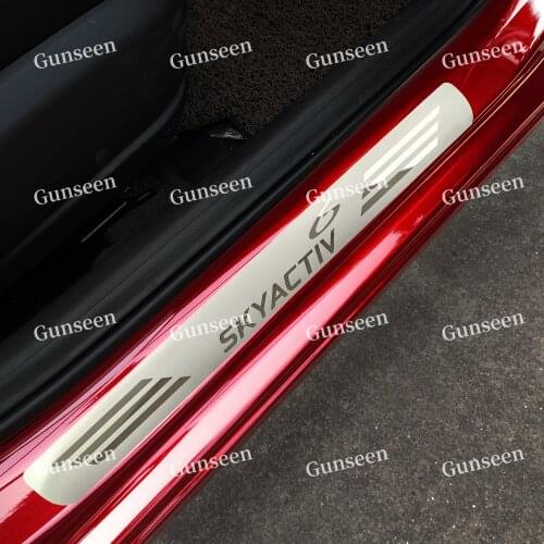 For Car Accessories 2014 2015 2017 2020 Mazda 6 Styling Stainless Door Sill Scuff Plate Trim Protector Guard Car Styling Sticker
