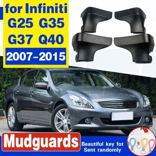 Car Mudflaps For Infiniti V36 G25 G35 G37 Q40 2007 - 2015 Mud Flaps Splash Guards Mudguards Flap Front Rear 2010 2011 2012 2013