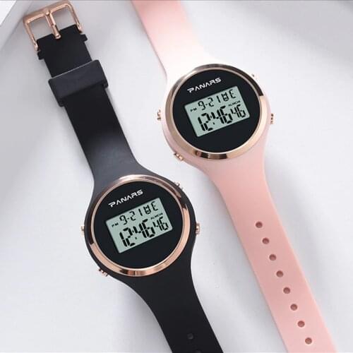 Fashion Women Digital Watches Dress Ladies Led Electronic Quartz Watch 2019 Unisex Clock Waterproof Wristwatches montre femme