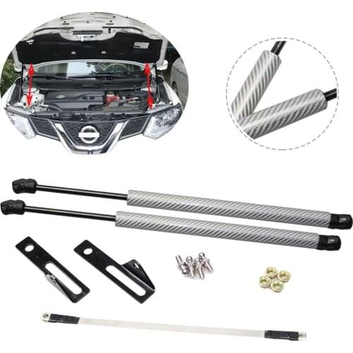 For 2014-2019 Nissan X-Trail T32 Nissan Rogu Front Hood Bonnet Modify Gas Struts Shock Damper Lift Supports Car-Styling Absorber