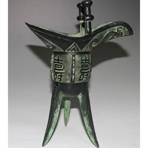 Longevity Shou Jue ornaments 24CM antique bronze goblet birthday gift business gifts, gifts Foreign Affairs