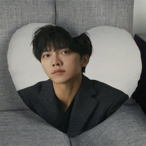 Hot Sale Custom Actor Singer Lee Seung Gi Heart Shape Pillow Covers Bedding Comfortable Cushion/High Quality Pillow Cases