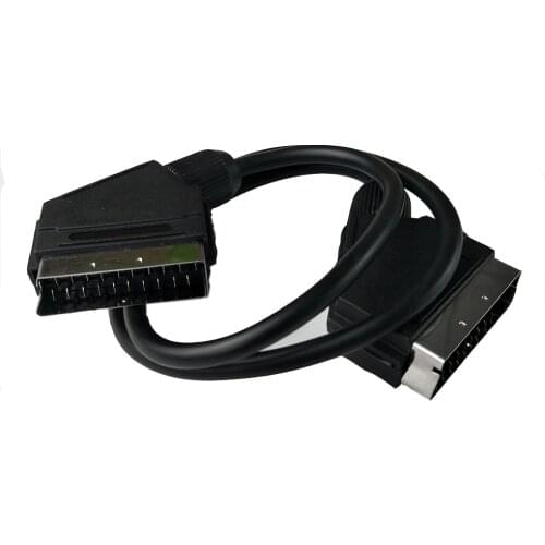 0.7M scart cable scart to Scart cable male to male Nickel-plated for TV DVD STB with Scart port