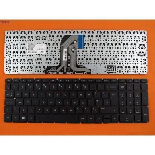 UK New Replacement Keyboard for HP Pavilion 15-ac000 15t-ac000 15-af000 15z-af000 Series Laptop Black NO Frame