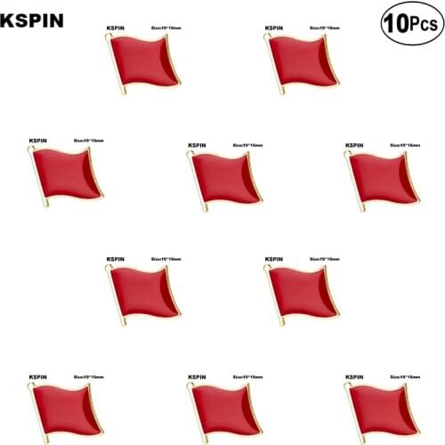 Red Flag Brooches Lapel Pin Flag badge Brooch Pins Badges