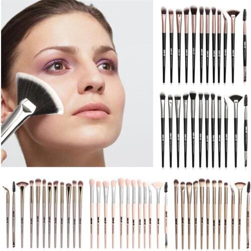 Pro Makeup Brushes Set 12 pcs/lot Eye Shadow Blending Eyeliner Eyelash Eyebrow Brushes For Make up Portable Eye Brush Set