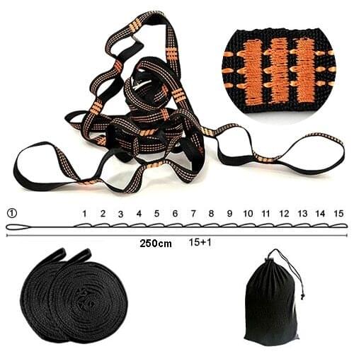 Hammock Strap Hanging Tree Strap Rope Belt for Camping Traveling Hammock Hook Easy to Set up