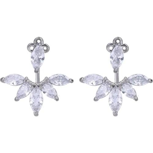 Bettyue Pure White Color Cute Earring For Women&Girls Leaves Shape Simplicity Style Charming Ornament Dinner Modern Jewelry