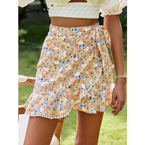 SIMPLEE Womens Summer Skirts