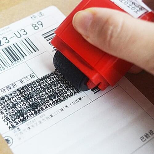 Anti-Counterfeiting Hidden ID Roller Identity Anti-Theft Stamp Stamp Privacy Confidential Self-Ink Garbled Smear Data Protection