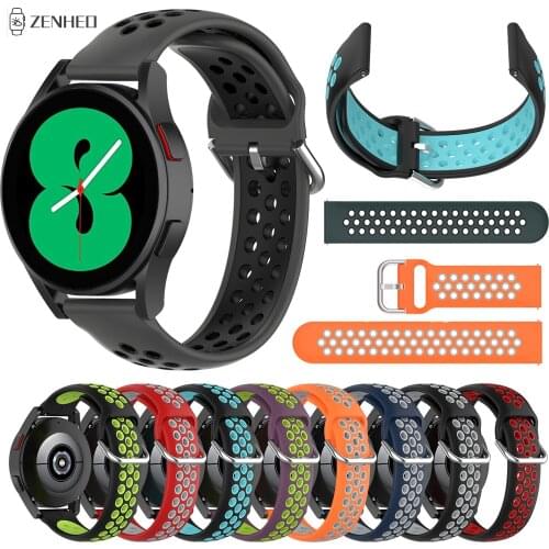 Sports Silicone Watchband For Samsung Galaxy Watch 4 40mm 44mm Replacement Watch Strap For Samsung Galaxy Watch 4 Classic