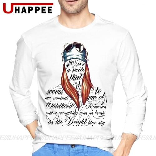 Stylish Guns N Roses Sweet Child O Mine T Shirt For Men Boyfrends Gift Custom Long Sleeve Autumn Cotton Plus Size Primer Shirt