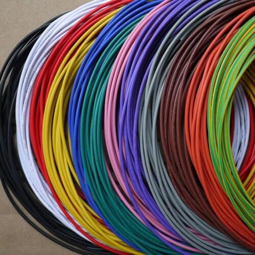 20AWG UL1007 OD 1.8mm Environmental Electronic Wire Internal Wiring VW-1 10 Colors Selectable