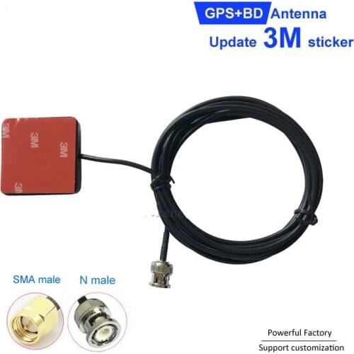 External 3M Sticker Car Active BD satellite positioning GPS Patch Antenna with BNC male 1pcs
