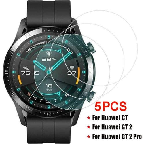 Tempered Glass Screen Protector Anti Scratch 9H Smartwatch Protective Glass for Huawei Watch GT 2 Pro/GT 2/GT Screen Protector