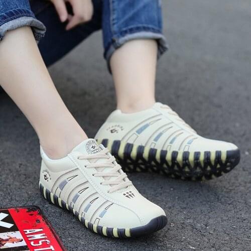 Womens sneakers Sports shoes woman Fashion Striped Lace up Running Casual shoes women Trainers Comfortable Sturdy Sole Size 41