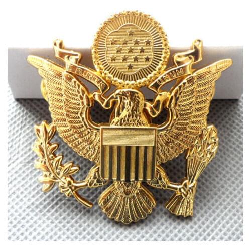 WWII US ARMY OFFICER CAP EAGLE BADGE INSIGNIA HAT