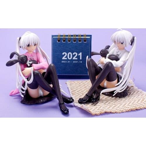 1 Pcs Cute Japan Anime Yosuga No Sora Sitting with Rabbit Girls PVC Action Figure Collection Doll Model Toys for Kids Gifts