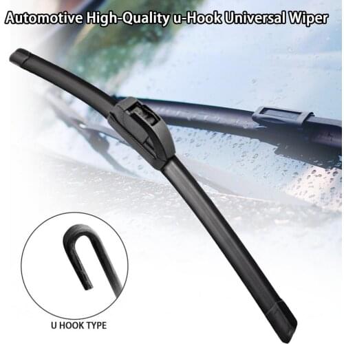 1PC Universal Car Wiper Blade J-Hook Soft Frameless Bracketless Rubber Car Windshield Wipers 16"18"20"22"24"26"