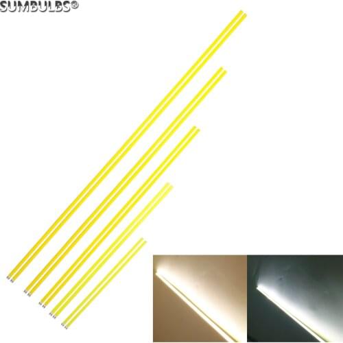 10pcs/lot sale 200mm 300mm 400mm 500mm 600mm 12V DC Flexible soft COB LED Strip Bar Lights Ultra Bright Lamps DIY Outdoor bulb