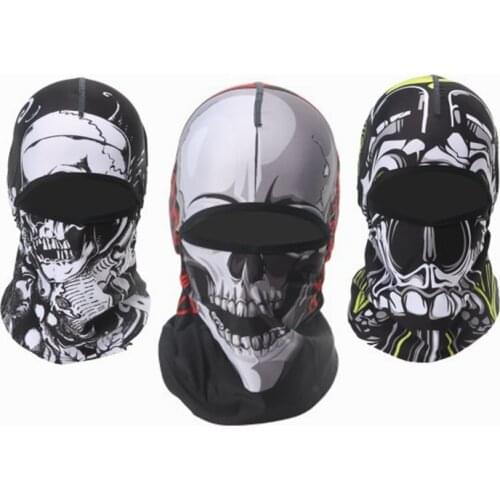 2021 COOL SKULL Face Shield Bland on Top Outdoor Sports Scarf Sport Face Mask Bike Headband Hat Cycling Headgear Bandana